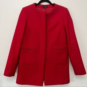 1.2.3 Paris Red Long Blazer Size 8